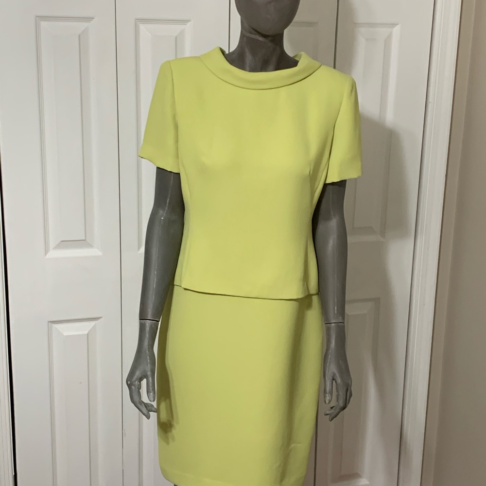 Vintage mid 80s Donna Morgan peplum dress.